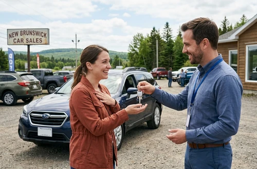 Customer getting answers about their car loan